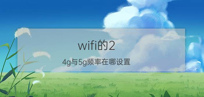 wifi的2.4g与5g频率在哪设置 路由器怎么切换2.4g和5gwifi吗？